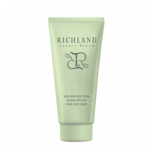 کرم ضد آفتاب ریچلند بی رنگ پوست چرب richland