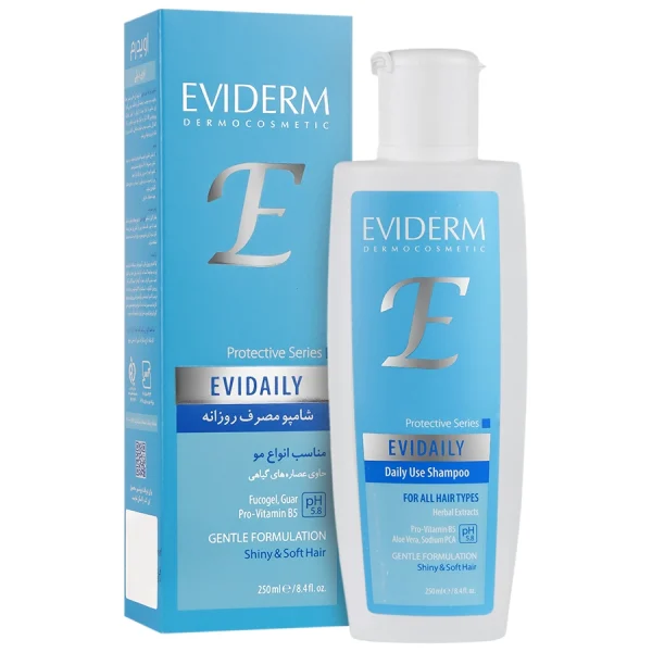 شامپو روزانه انواع مو اویدرم EVIDAILI