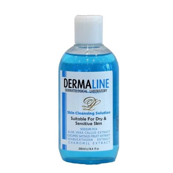 تونر پوست خشک درمالاین حجم 250 میلی لیتر