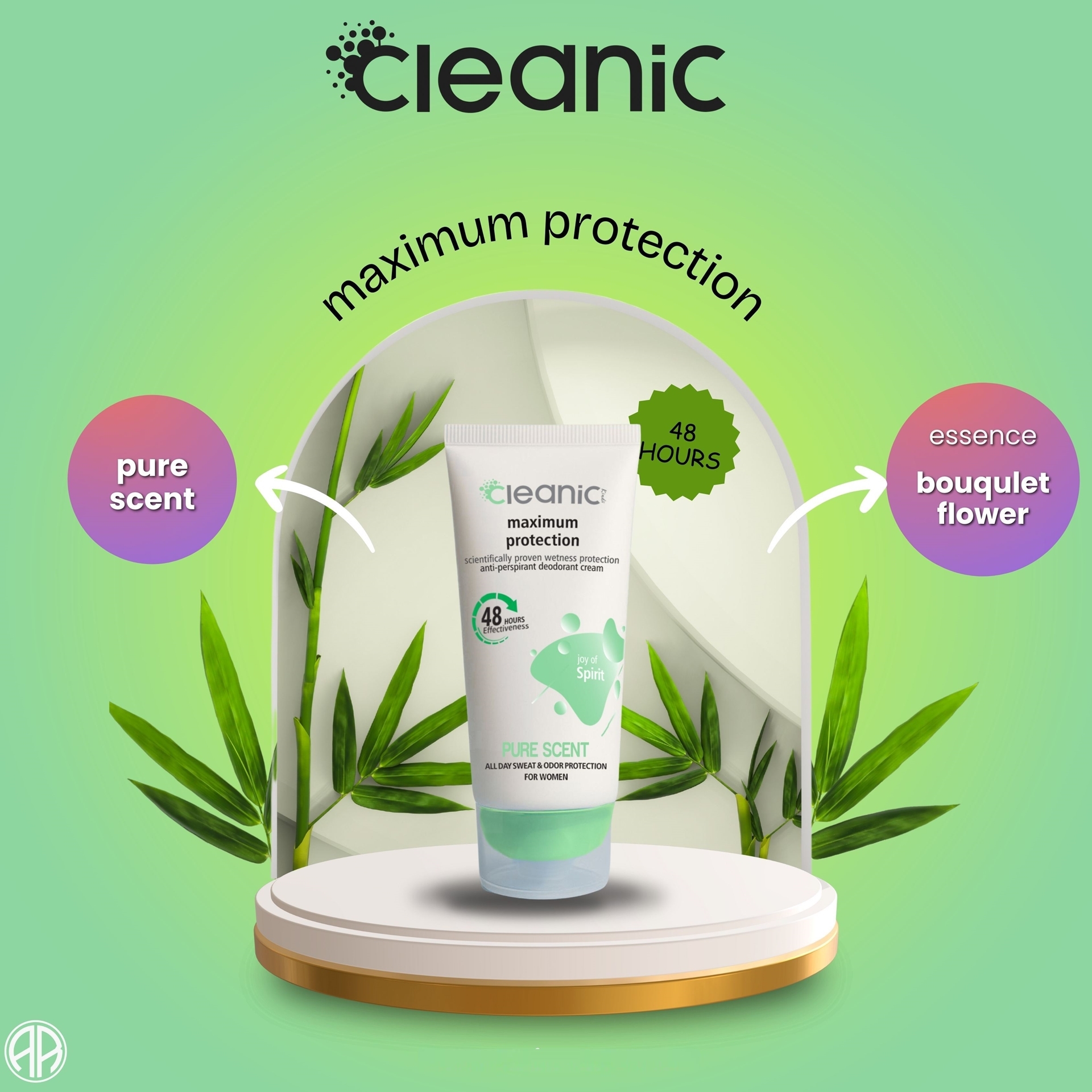 کرم ضد تعریق 48 ساعته زنانه پیور سنت کلینیک کیندی 60 گرم