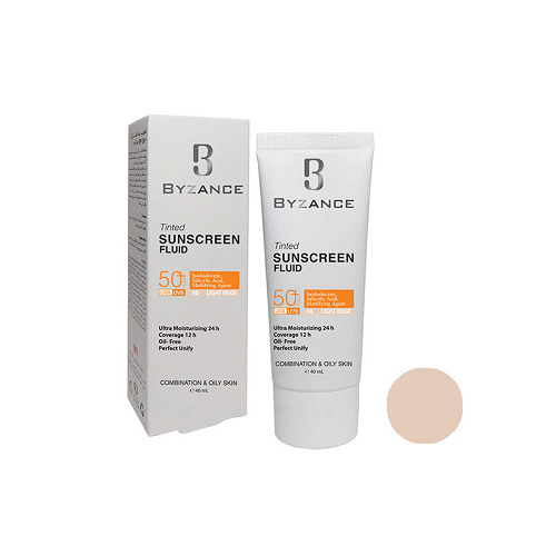 بیزانس کرم ضد آفتاب پوست چرب بژ لایت 10