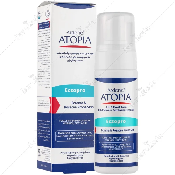 فوم شوینده بسیار ملایم صورت و اطراف چشم آتوپیاATOPIA