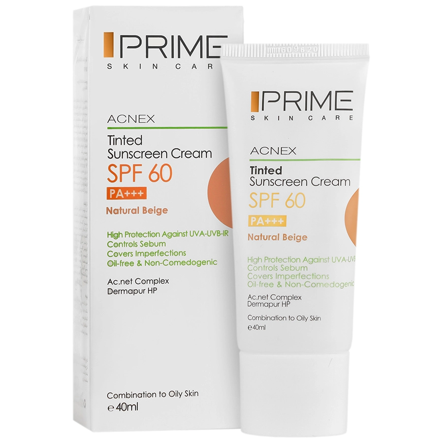 ضدآفتاب spf60رنگ بژ پوست چرب پرایم
