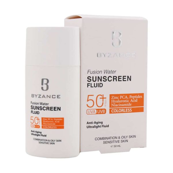 فلوئید ضد آفتاب فیوژن واتر SPF50 بیزانس