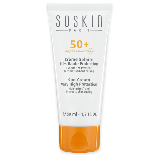 کرم ضدآفتاب بی رنگ SPF50 ساسکین  50 میلSASKIN
