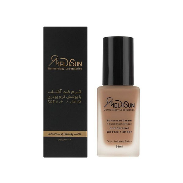 کرم ضدافتاب با پوشش کرم پودری 30 میل Medisun