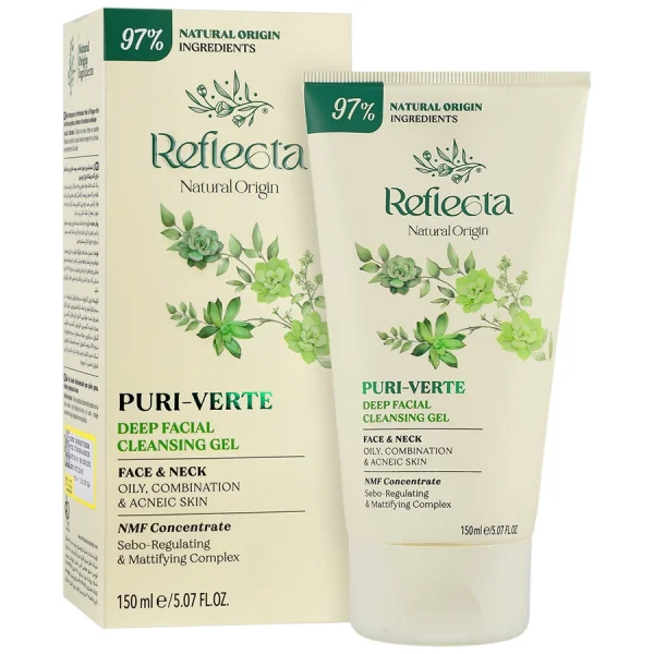 ژل شستشوی صورت مناسب پوستهای چرب و مختلط و دارای آکنه ریفلکتا نچرال اوریجین