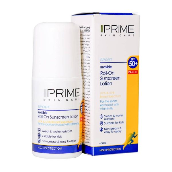 لوسیون ضد آفتاب پرایم SPF50+ رول بی رنگ Prime