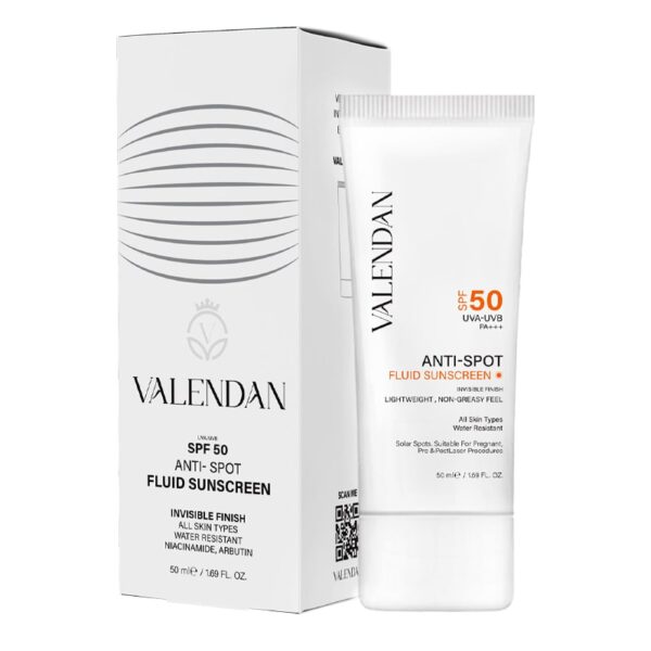 ولندان فلوئید ضد آفتاب ضد لک بدون رنگ spf50